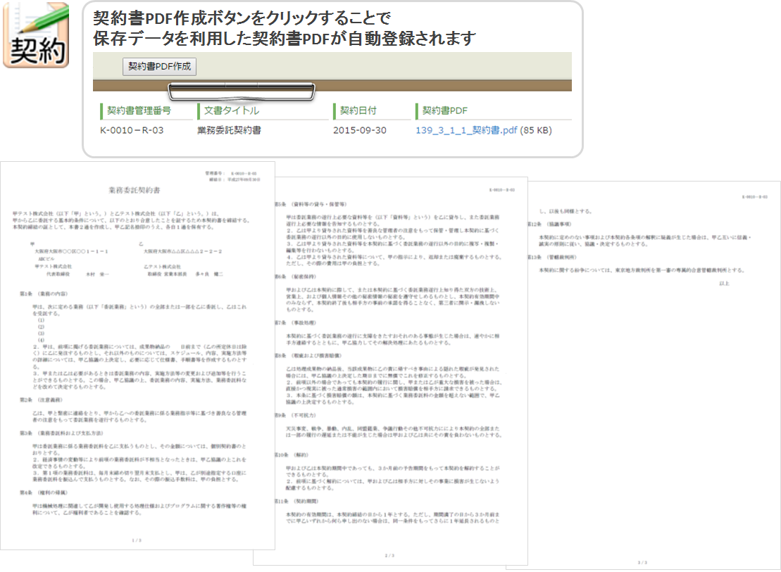 契約書作成アプリ Kintone キントーン 拡張機能 サイボウズの業務改善プラットフォーム