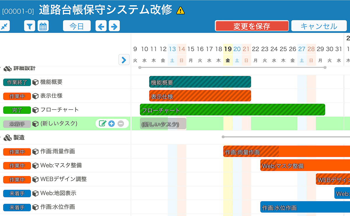 Koutei ガントチャートプラグイン Kintone キントーン 拡張機能 サイボウズの業務改善プラットフォーム